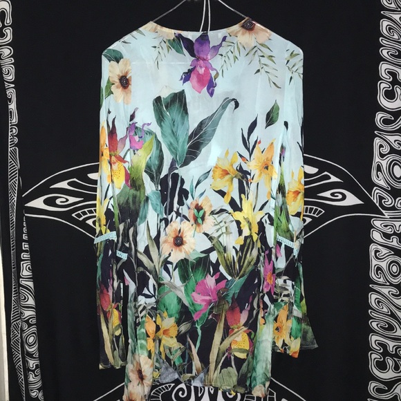 Nanette Lepore Swim coverup flower print new Sz XS - Picture 6 of 6